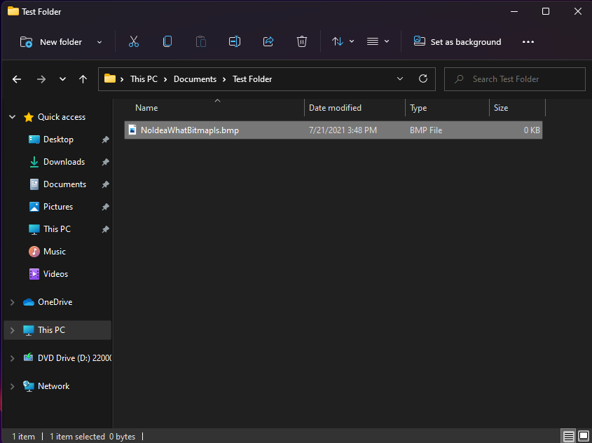 Windows 11'de Yeni BMP Dosyası Nasıl Oluşturulur?