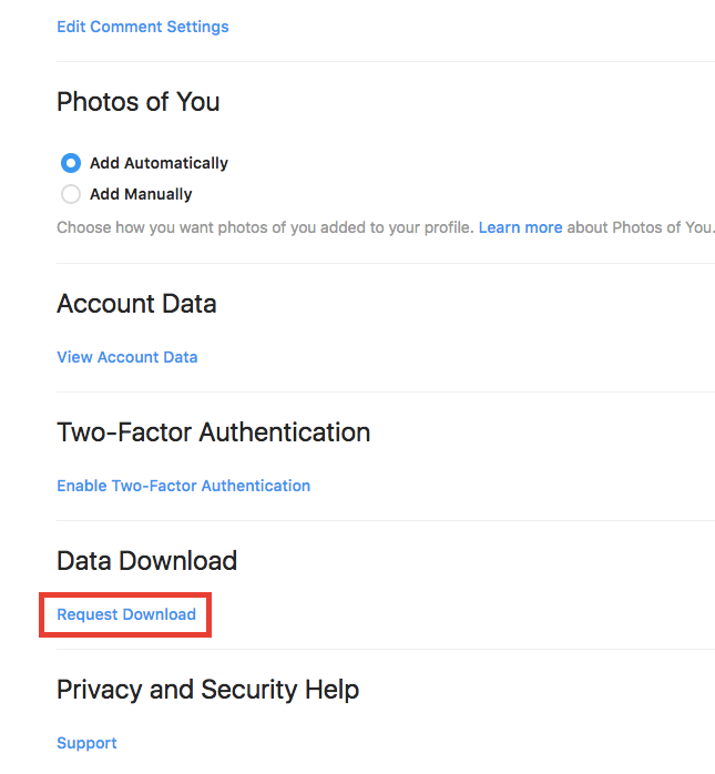 Instagram Verileri Nasıl İndirilir yöntemleri