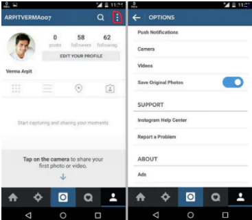 Instagram Fotoğrafları Telefona Nasıl Kaydedilir Adımlar