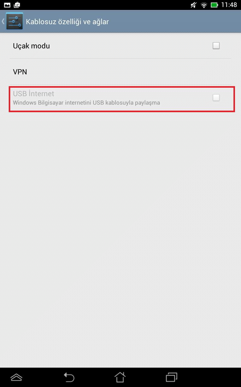 Tabletlere Kablolu İnternet Paylaşımı Nasıl Yapılır