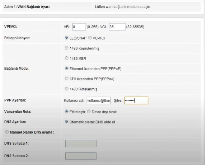 Everest SG 1800 Modem Kurulumu