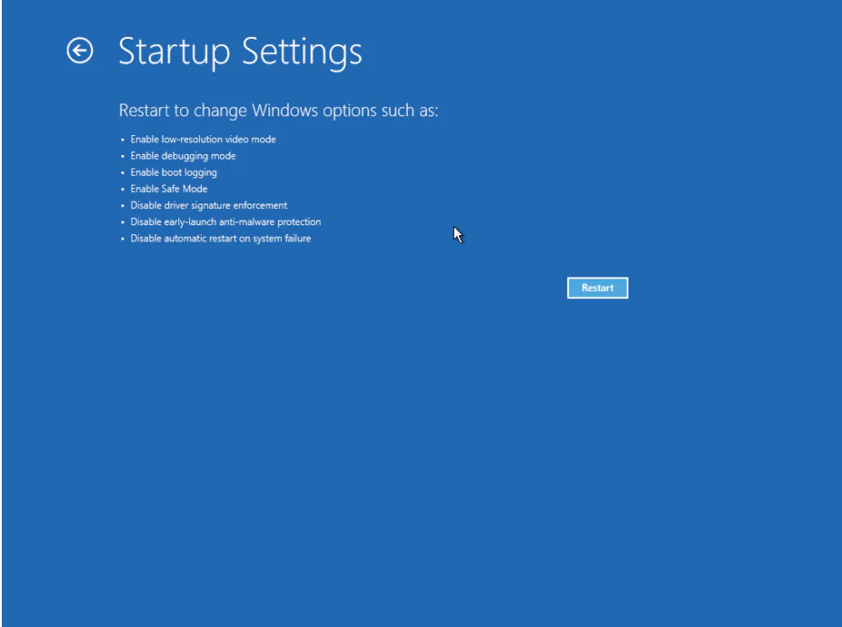 Windows 11'de Güvenli Modda Önyükleme