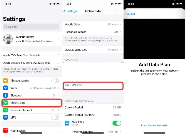 iPhone da eSIM Nasıl Kurulur