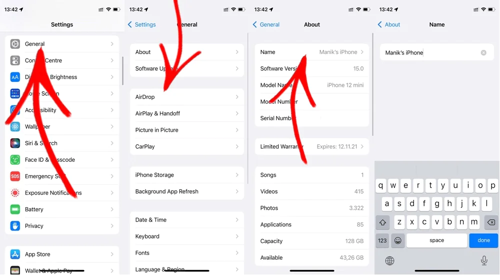 AirDrop Adı Nasıl Değiştirilir