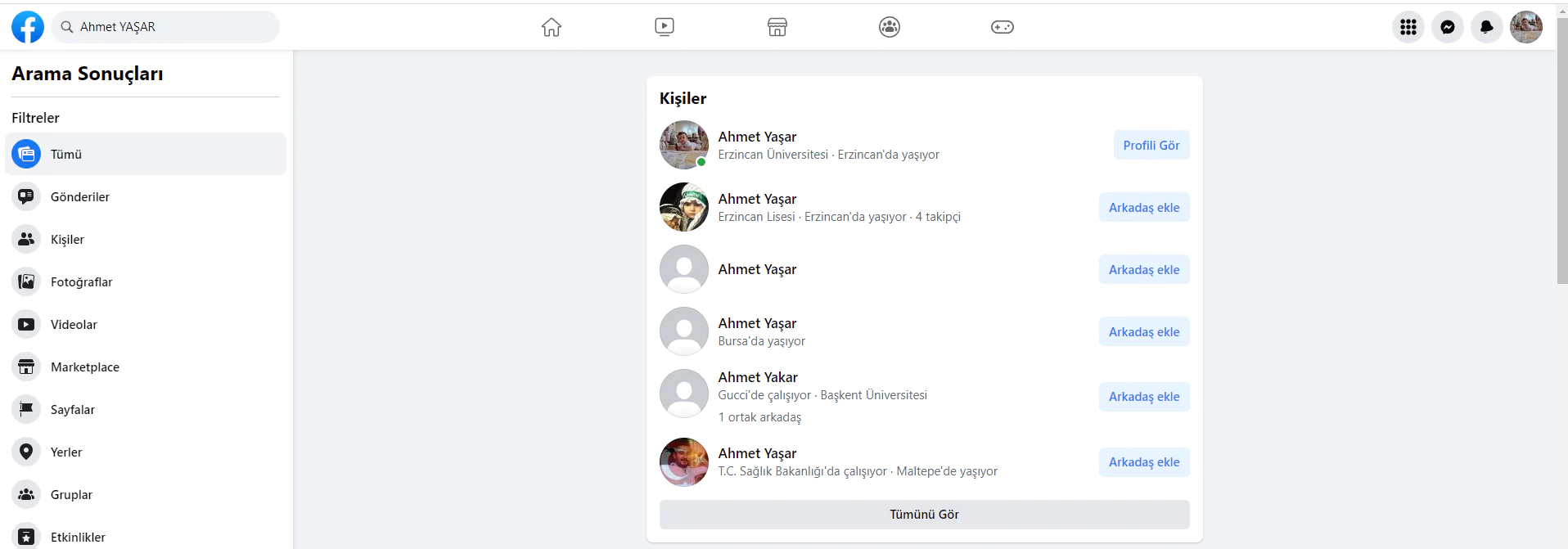 Facebook kişi ekleme sınırı hakkında