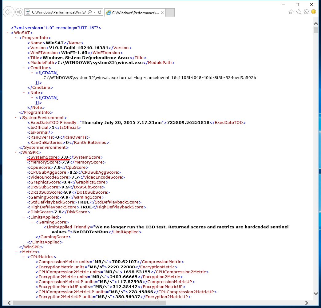 SistemDerecelendirmeWin10.4