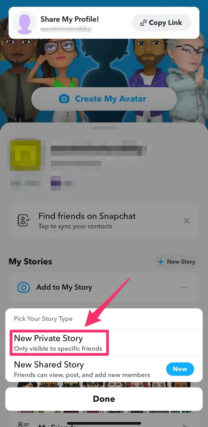 Snapchat'te Bir Hikayeyi Özel Yapma