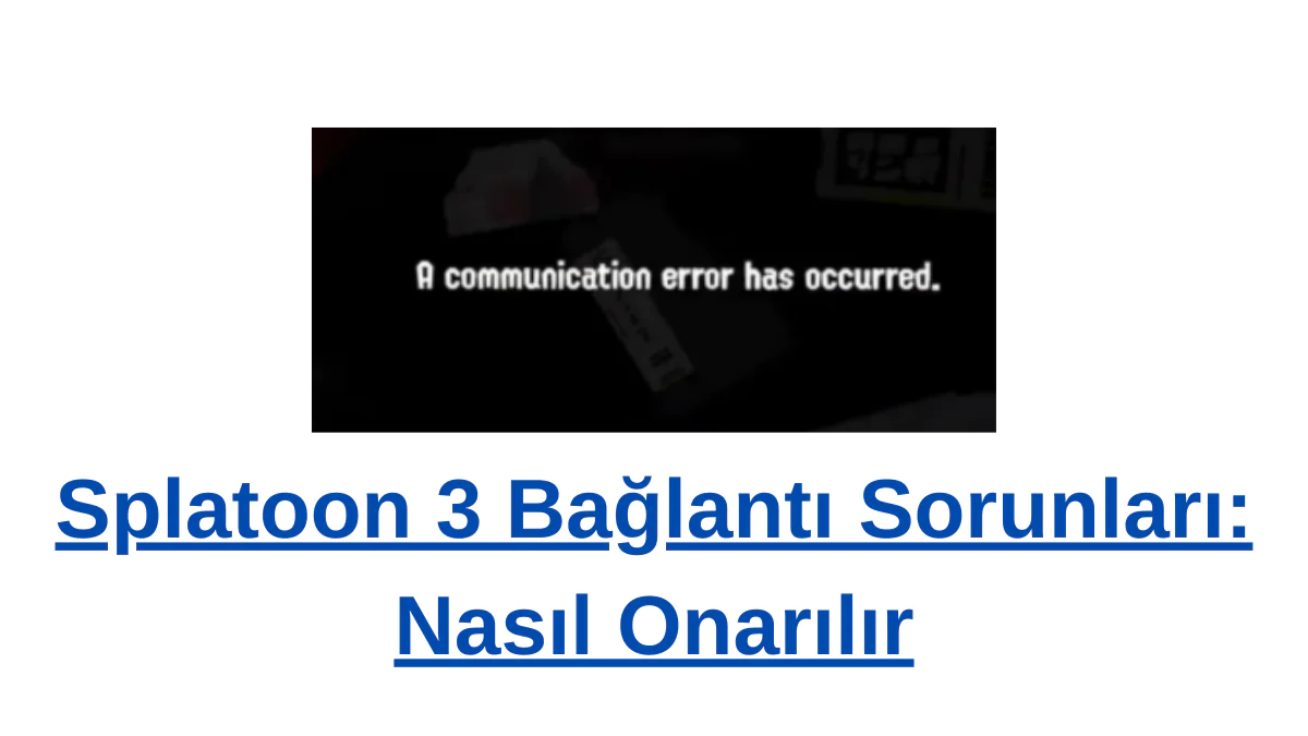 Splatoon 3 Hataları