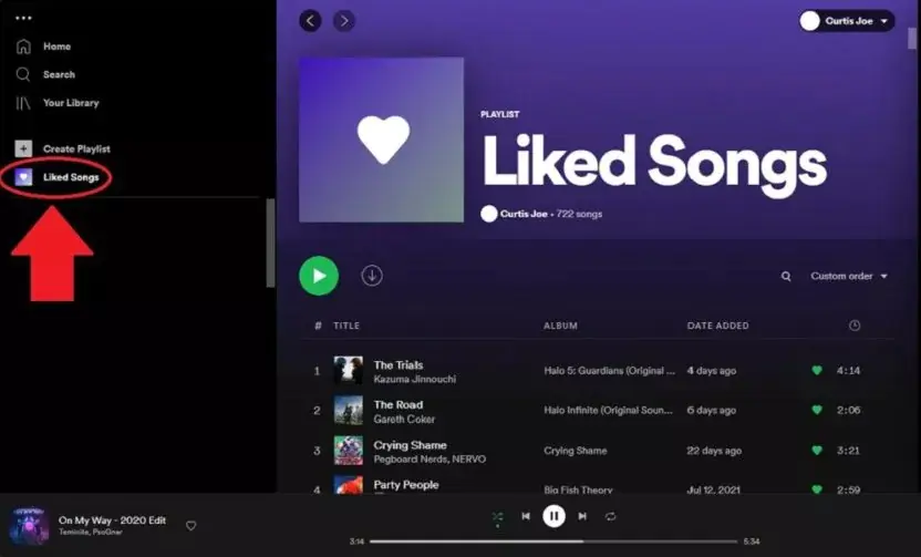 Spotify Beğenilen Şarkılar Nasıl Bulunur