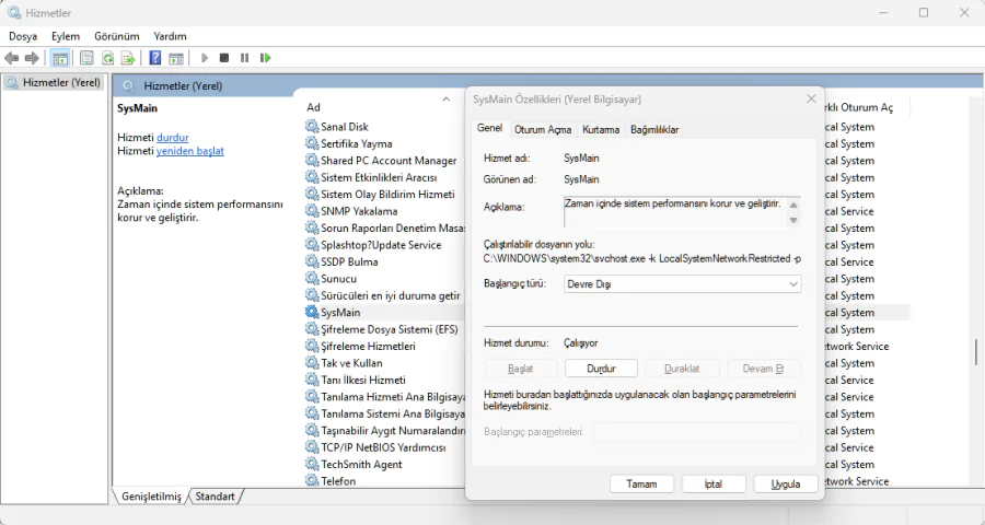 Windows 11 Yüksek RAM Kullanımı