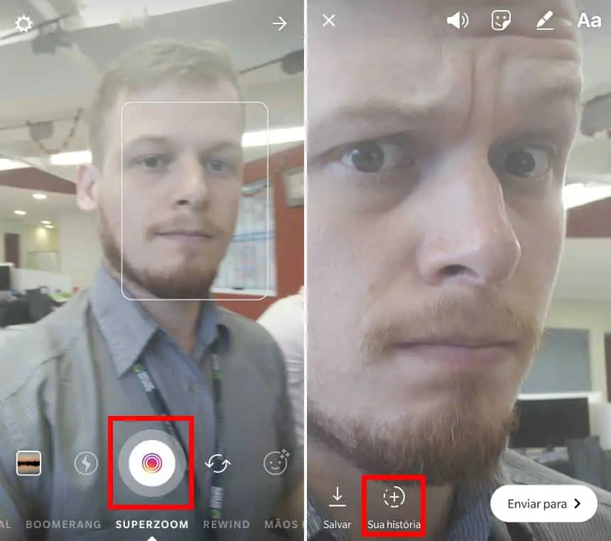 Instagram Superzoom, Eğlenceli Hikayeler, Arkadaşlar, Yüz İfadeleri, Komik Pozlar, Instagram Uygulaması.