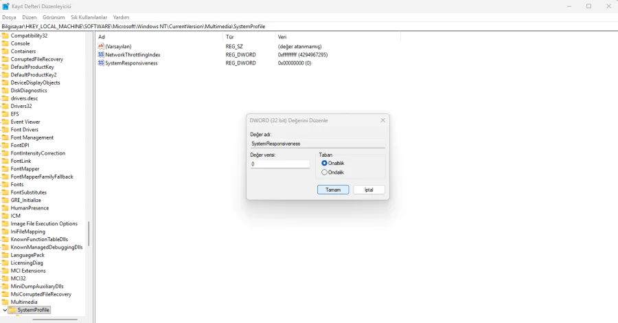 Windows 11 Sistem Tepkisini Hızlandırma