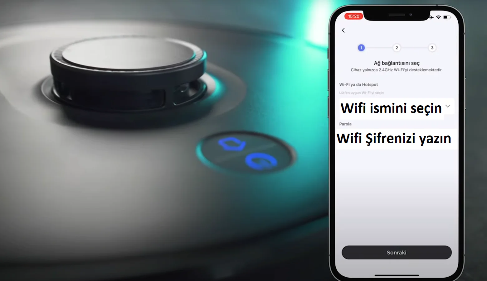 TCL sweeva 2000 robot supurge kurulumu