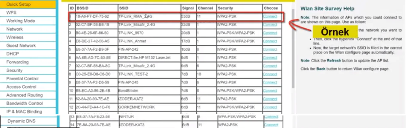 TP Link TL WR940N Repeater Kurulumu adımlar