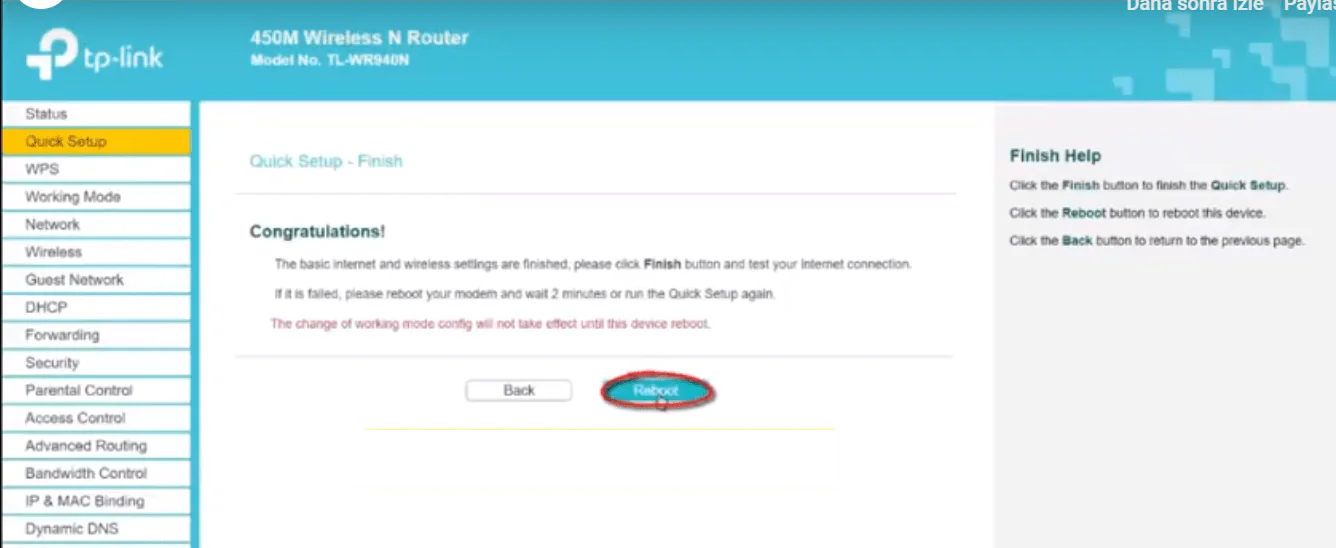 TP Link TL WR940N Repeater Kurulumu
