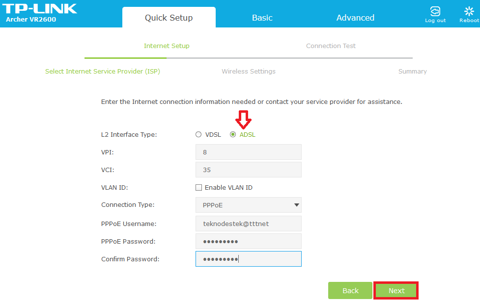 TP-Link Archer VR2600 Modem Kurulumu