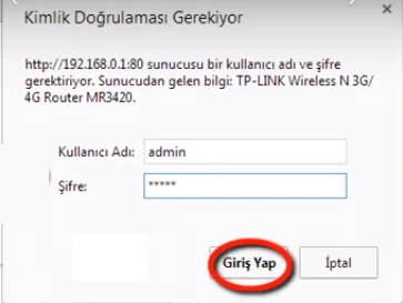 TP Link TL MR3420 3G 4G Kablosuz Router Kurulumu Yöntemler