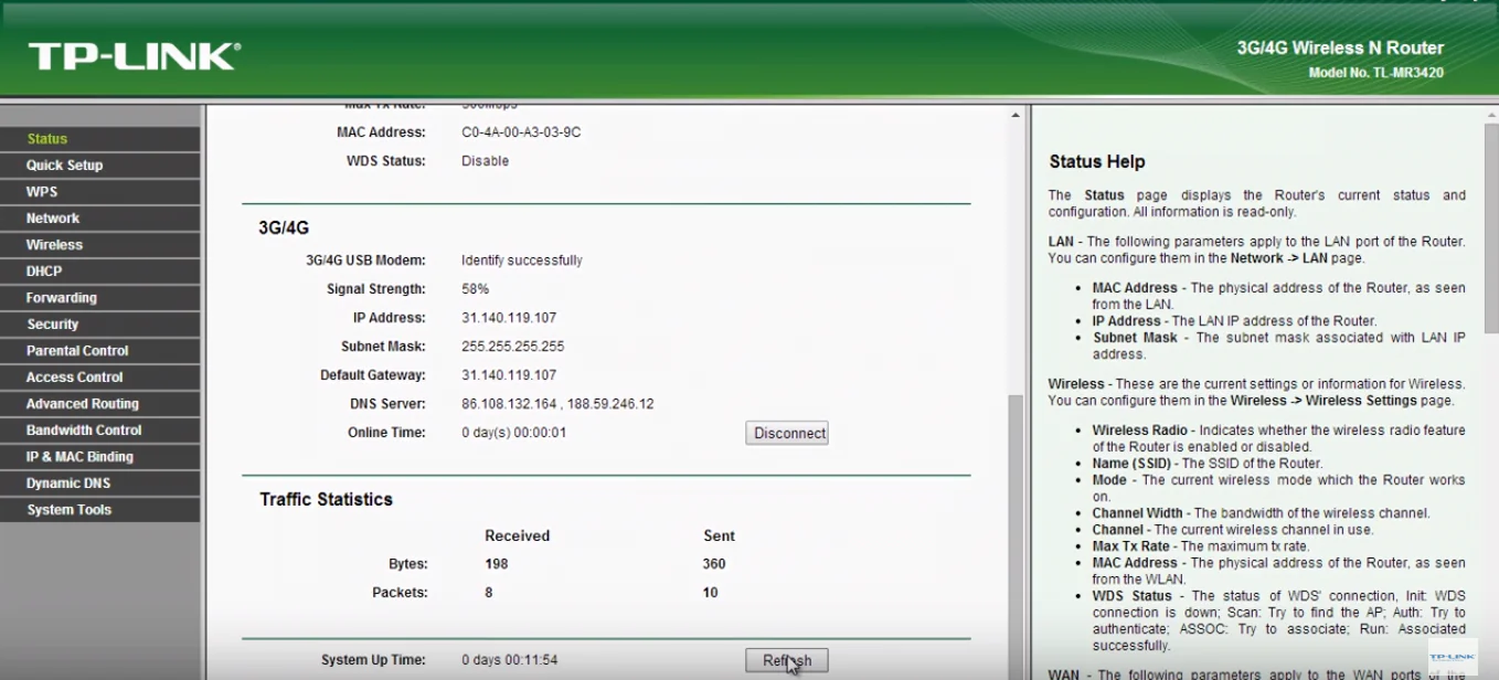 TP Link TL MR3420 3G 4G Kablosuz Router Kurulumu Nedir
