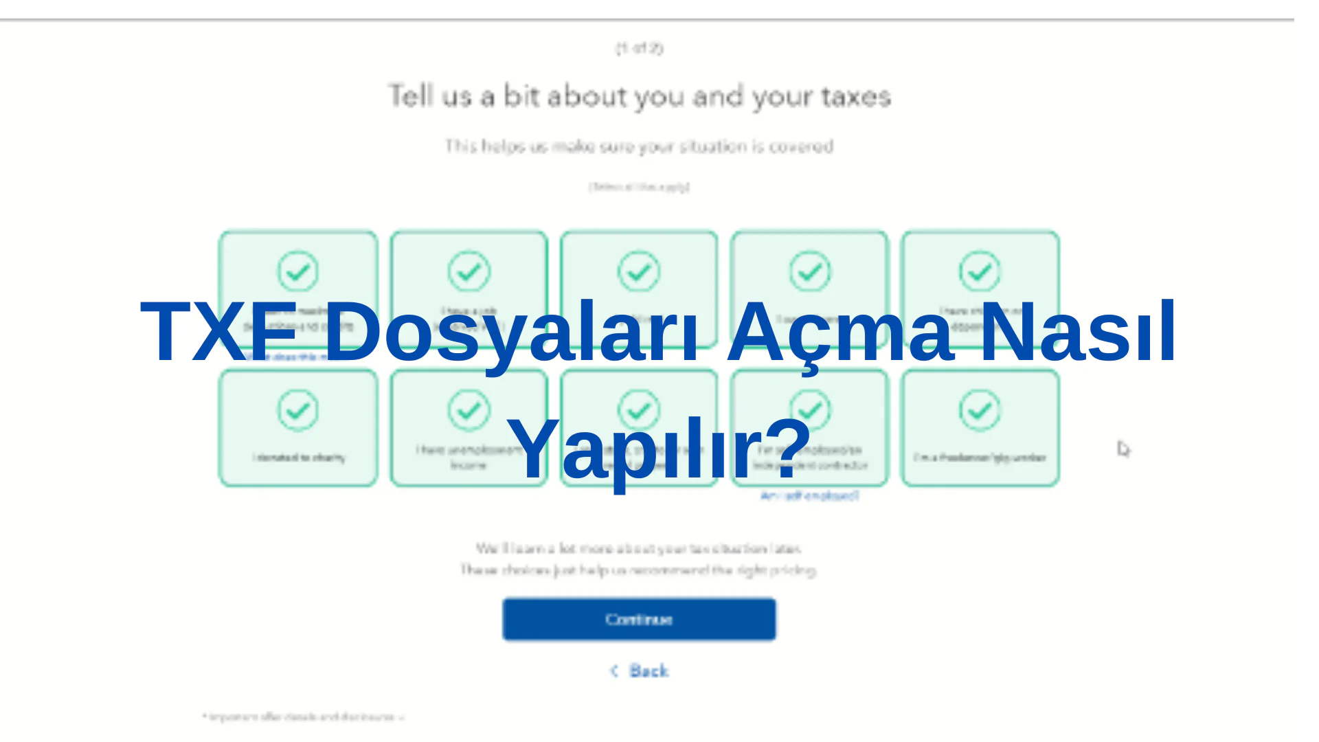 TXF Dosyaları Açma Hakkında Yapılması gerekenler