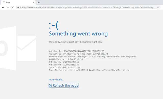 Hotmail Bu Siteye Şu Anda Erişemezsiniz Hatası