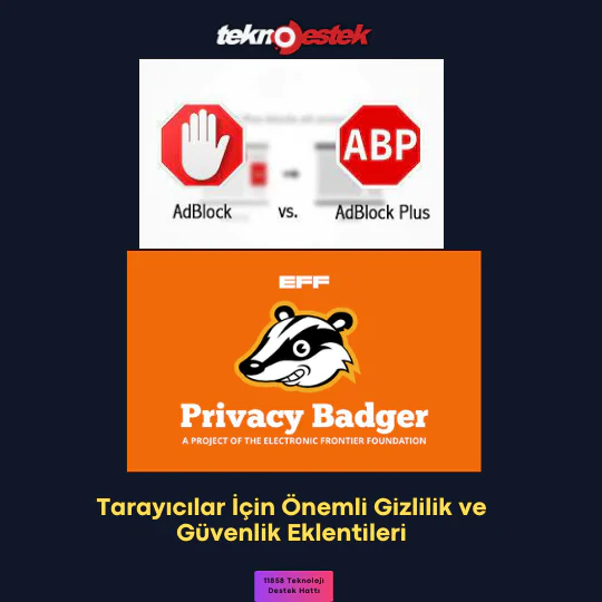 Gizlilik ve Güvenlik Eklentileri nelerdir