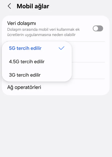 Telefondan 5G Ayarı Nasıl Yapılır