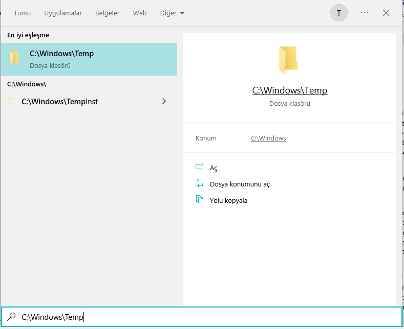 Temp CAB Dosyaları nedir silme nasıl yapılır