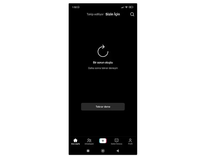 Tiktok ödeme hatası