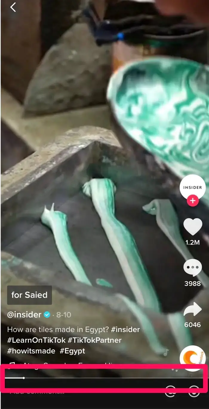 Tiktok Videolarını Hızlı İleri veya Geri Sarma