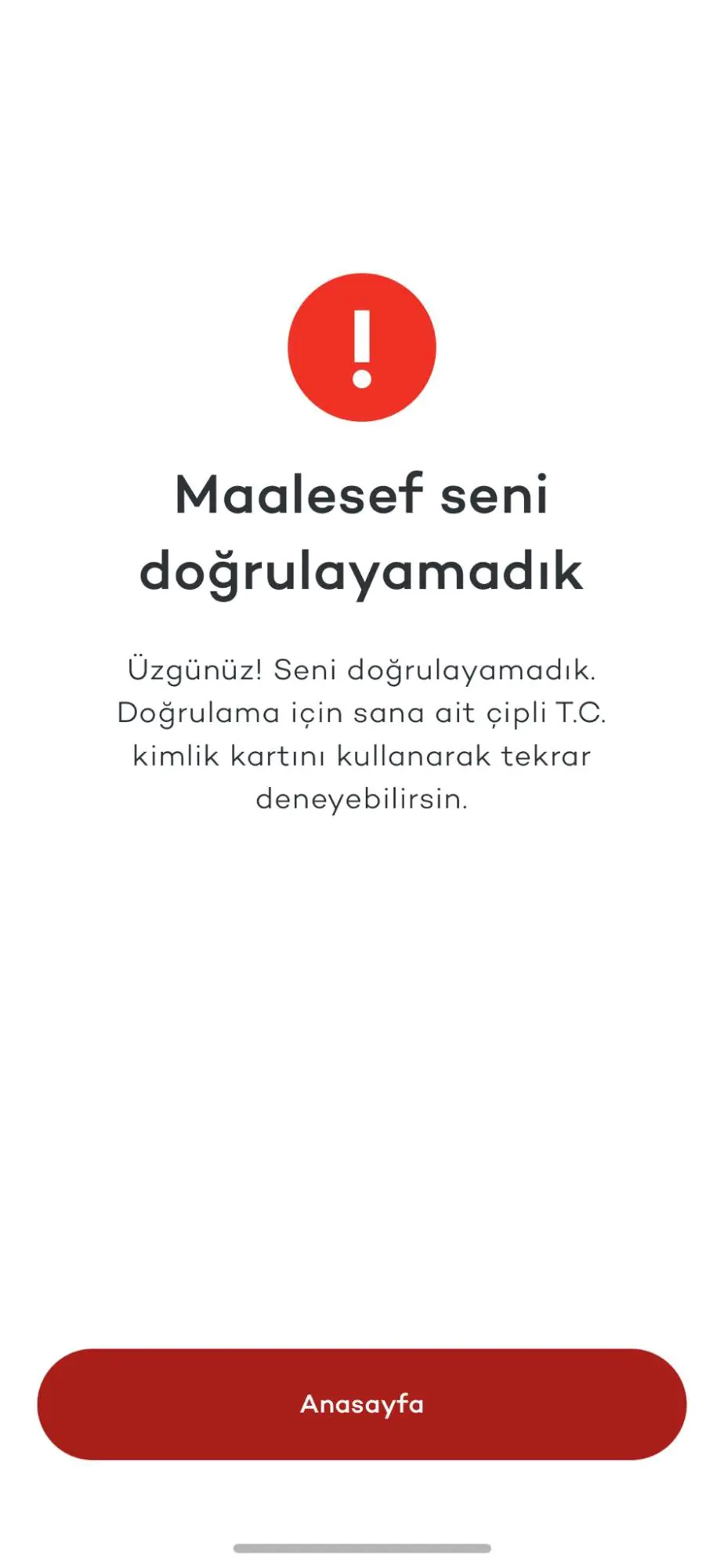 Tosla Kimlik Doğrulama Yüz Okuma Sorunu Çözüm Adımları