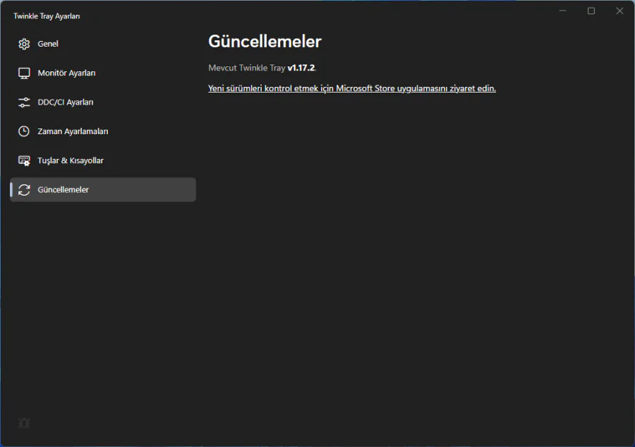 Ekran Parlaklığı Ayarlama Programı Twinkle Tray