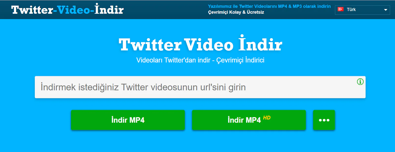 ücretsiz video indirme DownloadTwitterVideo