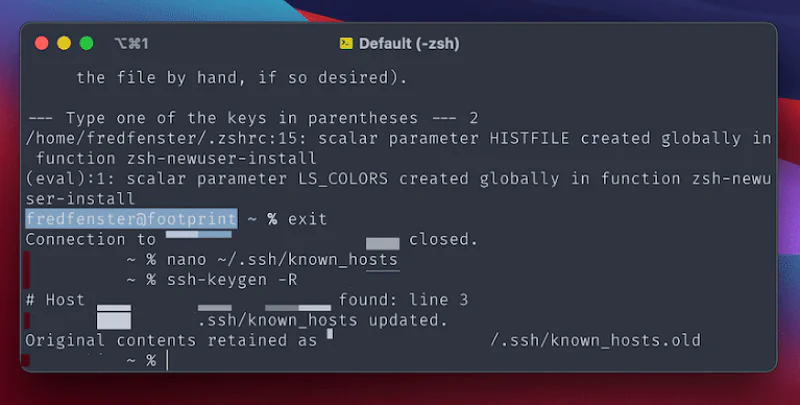 Uzak Sunucu Kimliği Değişti Hatası 