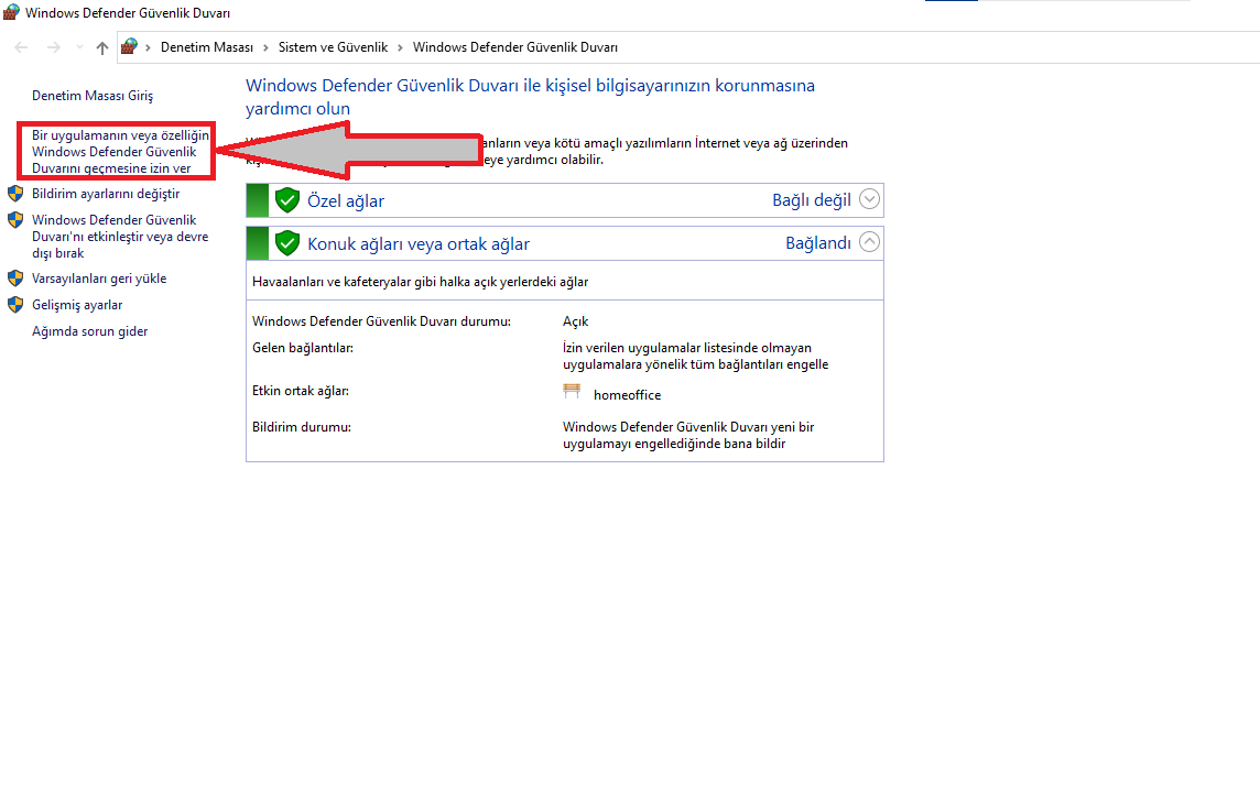 valorant val 19 hatası çözümü için güvenlik duvarı izni