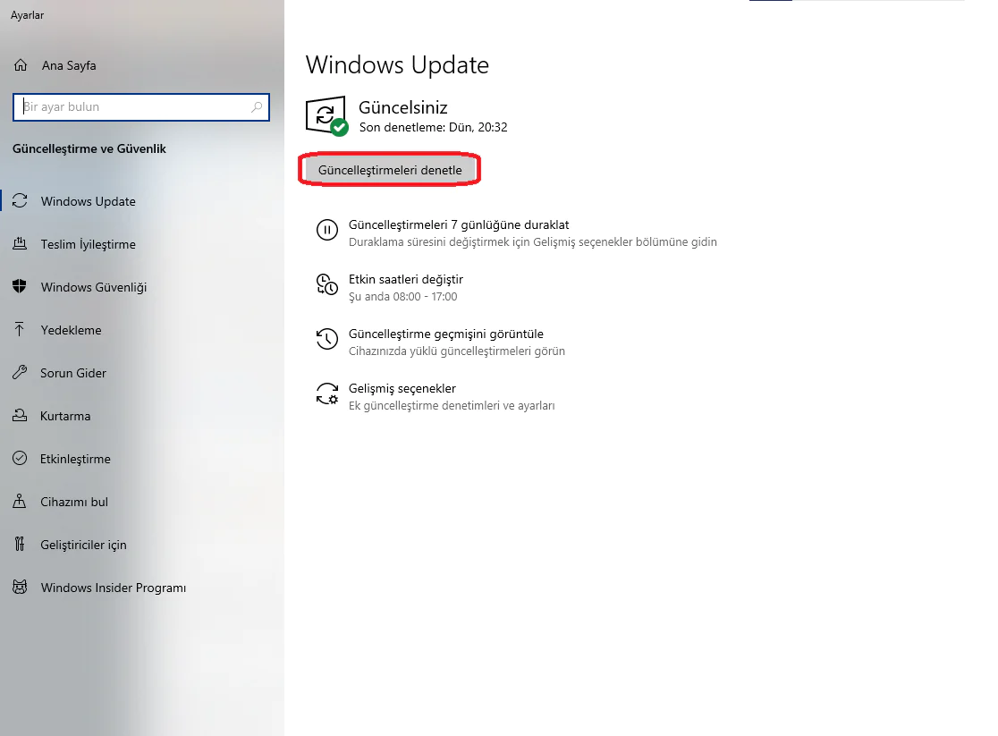 VAL 5 hatası için sürücülerinizi güncelleyin