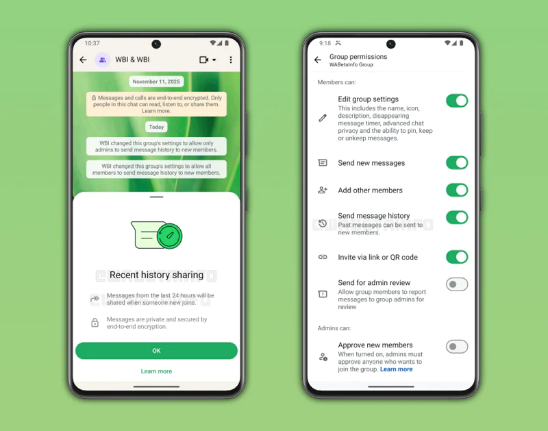WhatsApp Eski Mesajları Gösterme Özelliği