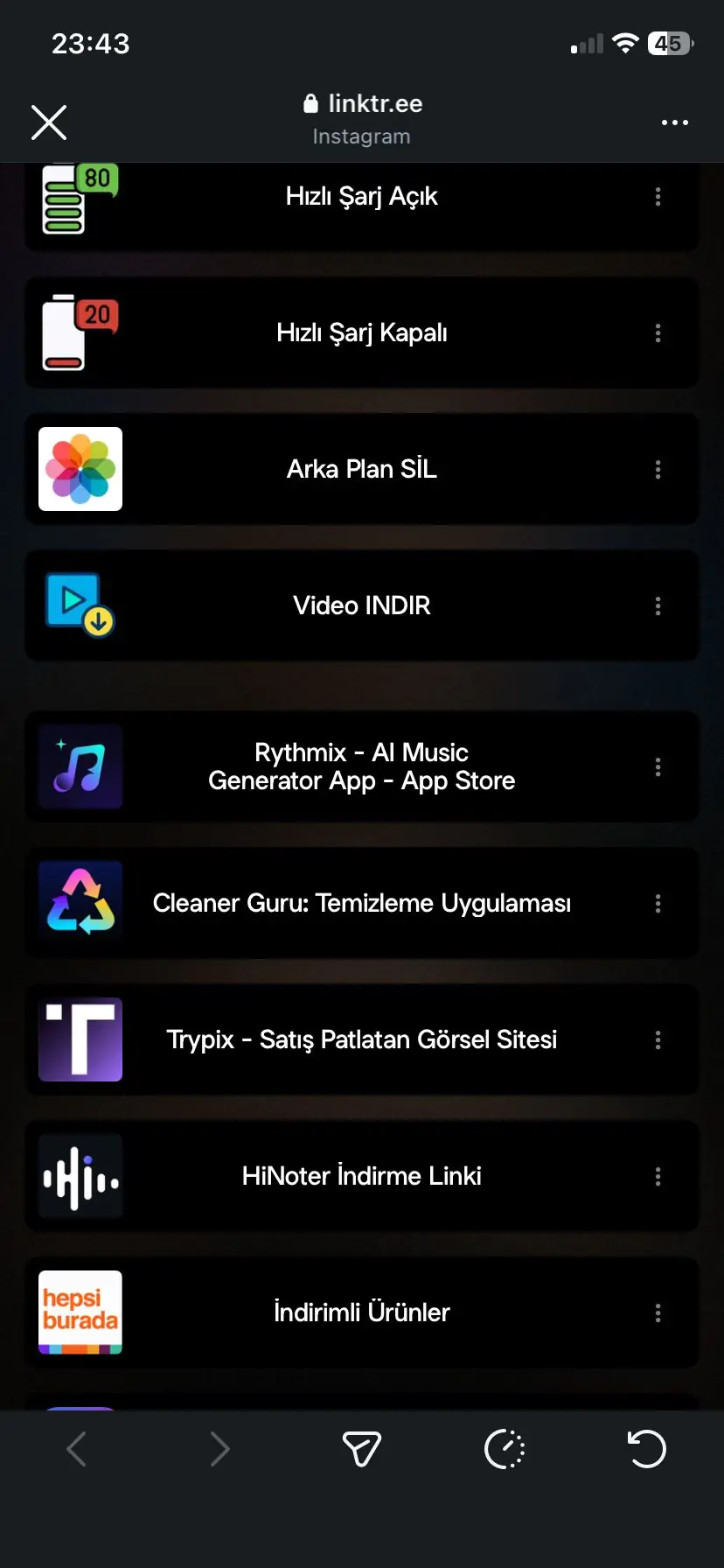 iPhone'da uygulamasız resim arka plan