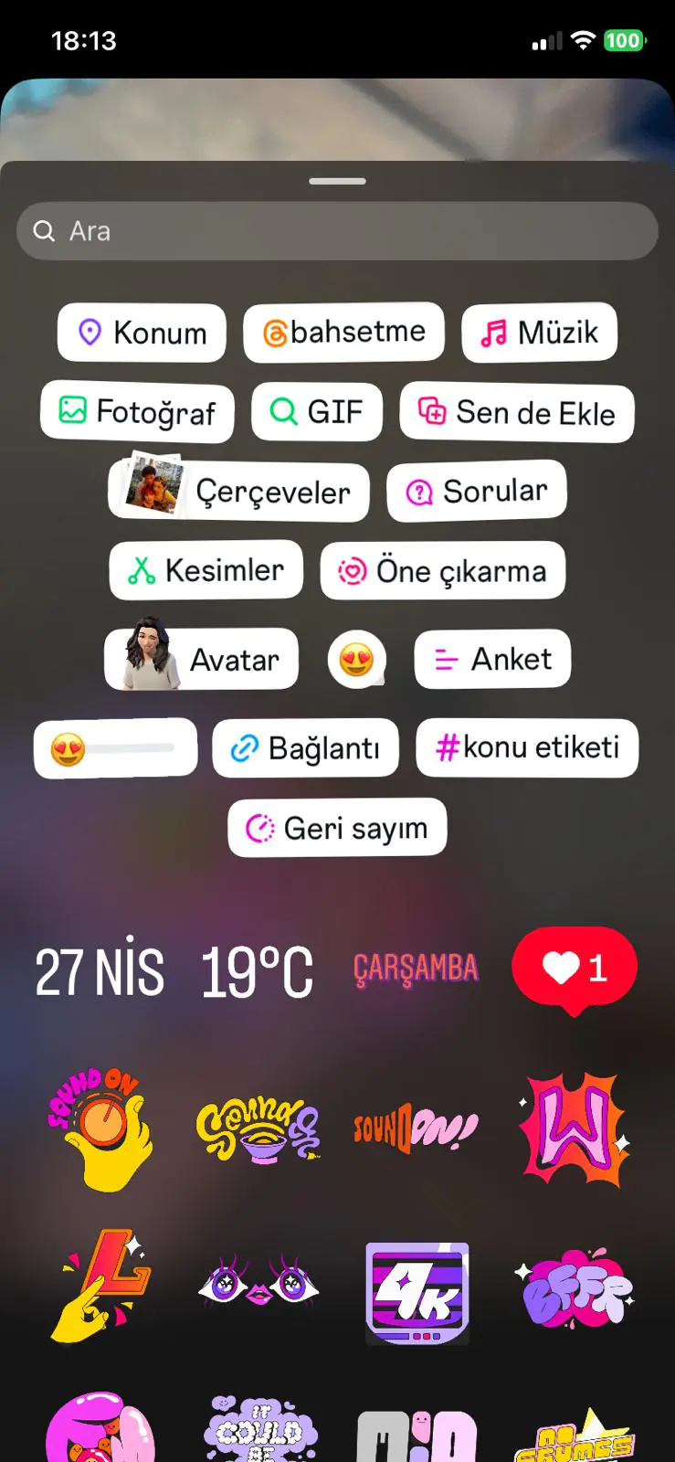 Instagram hikayesinde yapay zeka etiketi Instagram hikayesinde yapay zeka etiketi