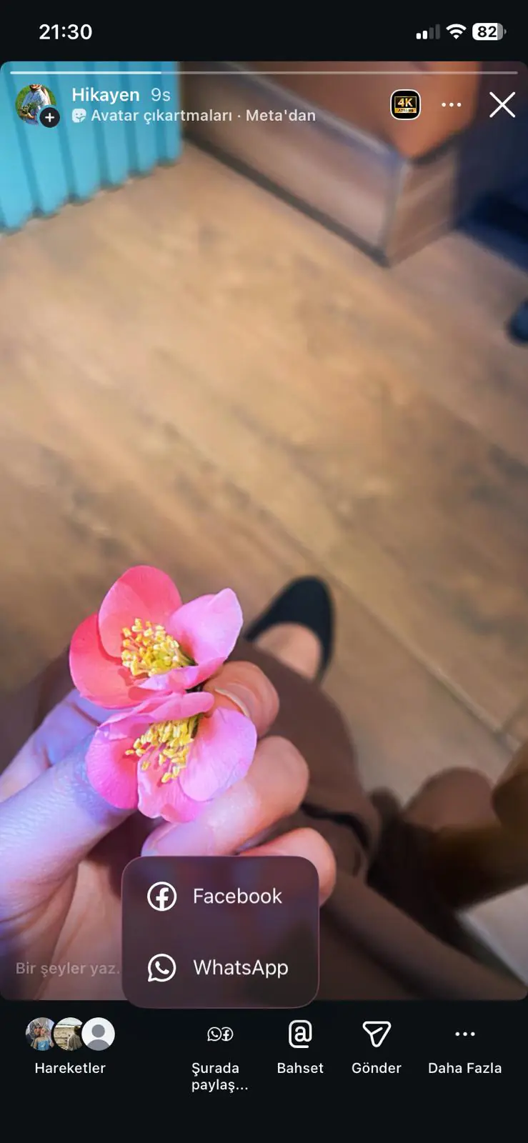 Instagram hikayesi