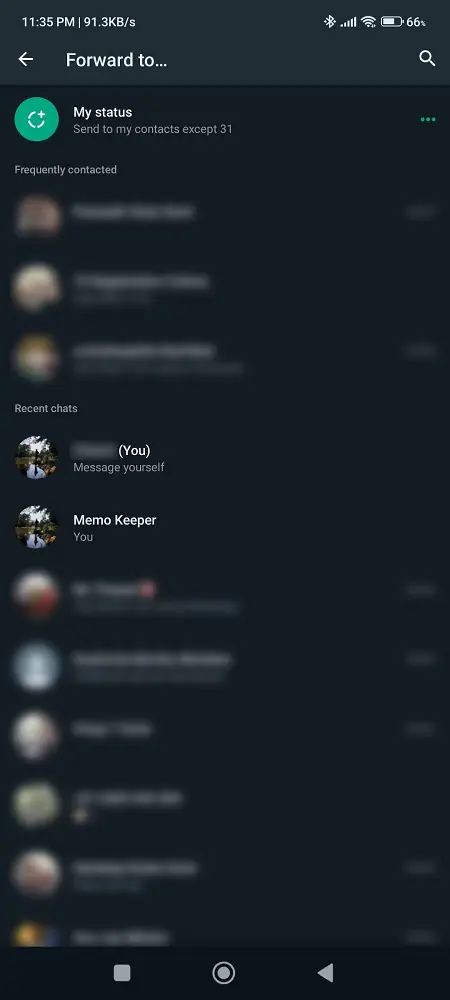 WhatsApp Not Alma ve Kendinizle Sohbet Etme