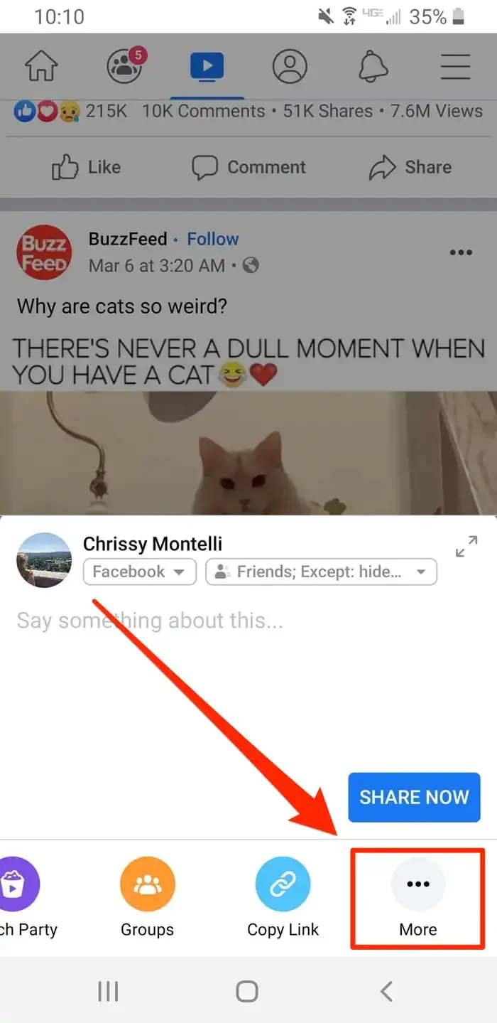 WhatsApp Facebook Videosu Paylaşma