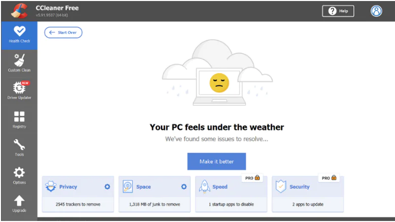 CCleaner ile uygulamaları yönetmek esinti gibi geliyor Tüm yüklü yazılımlarınızı tek bir kapsamlı listede listeleyerek bunları sipariş etmenize ve ayrıca ada göre aramanıza olanak tanır