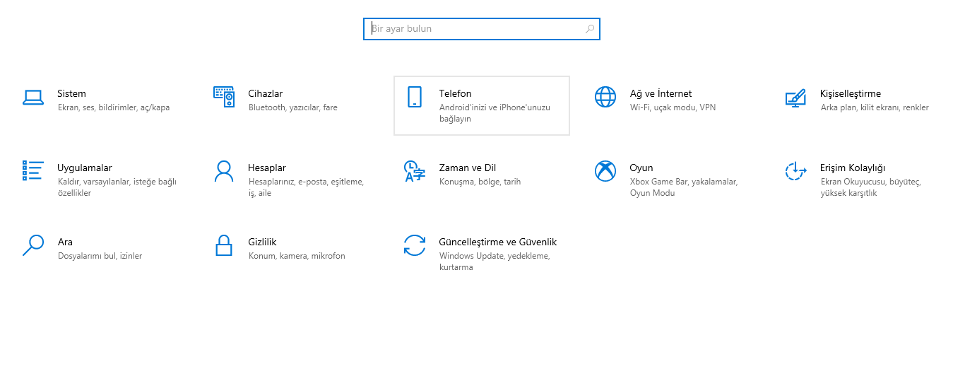 Windows 10 Ayarları Açılmıyor