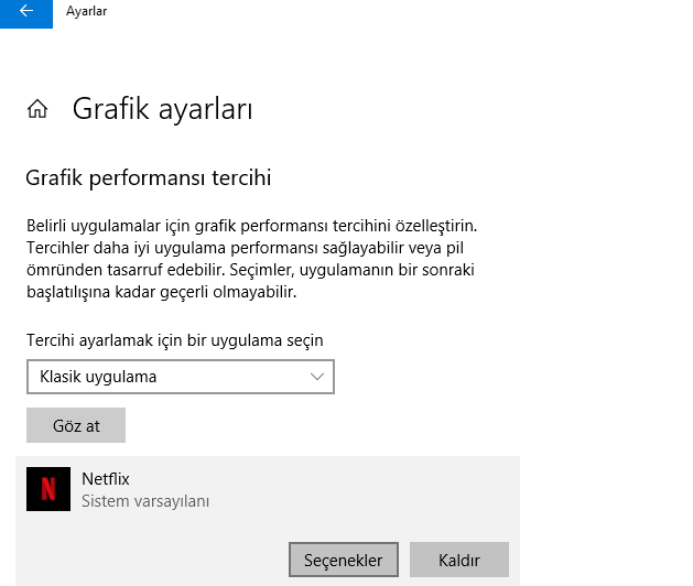 Windows 10 da En İyi GPU Ayarı Nasıl Yapılır