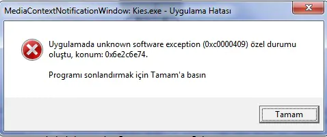 ata kodu 0xc0000409 Windows 10 Insider Preview Build 19624 ile ilgili bilinen bir sorunun sonucu da olabilir