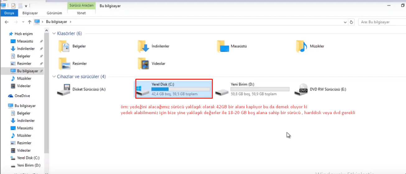 Windows 10’da Nasıl Yedek Alınır? (Resimli Anlatım)