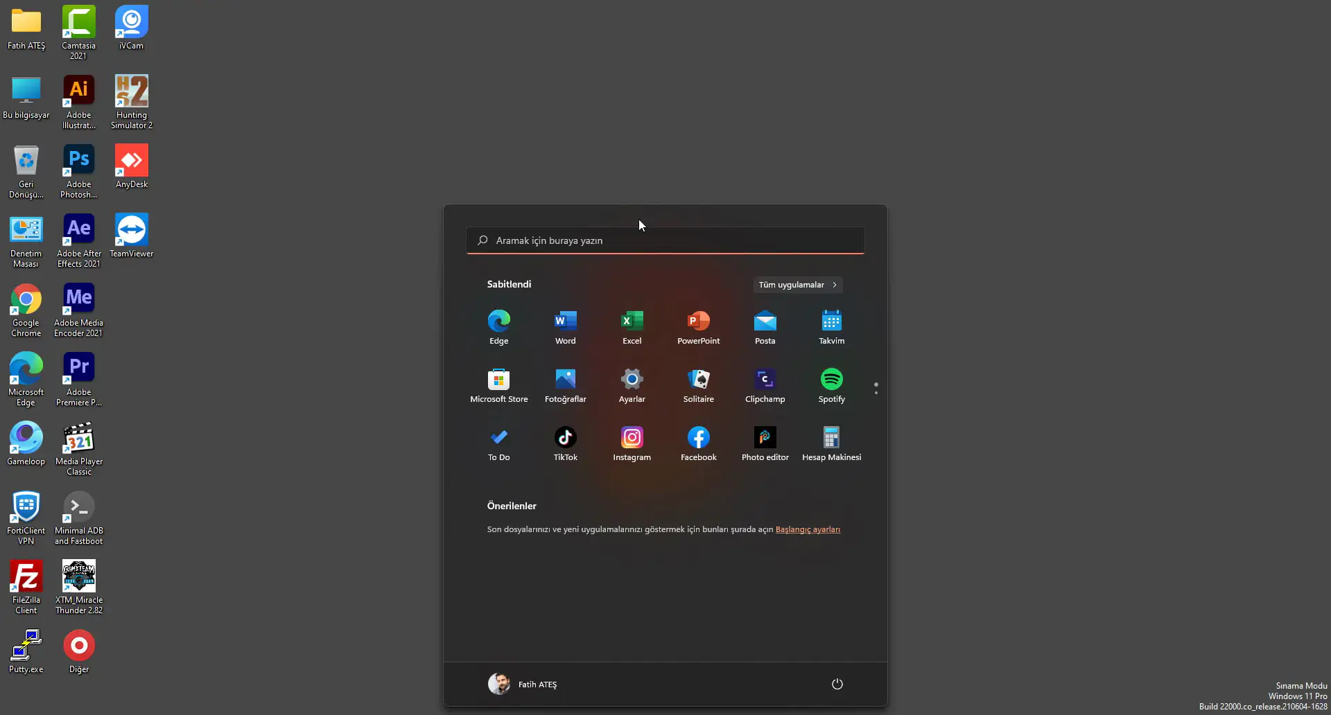 Windows 11'de animasyonları nasıl devre dışı bırakabilirim?