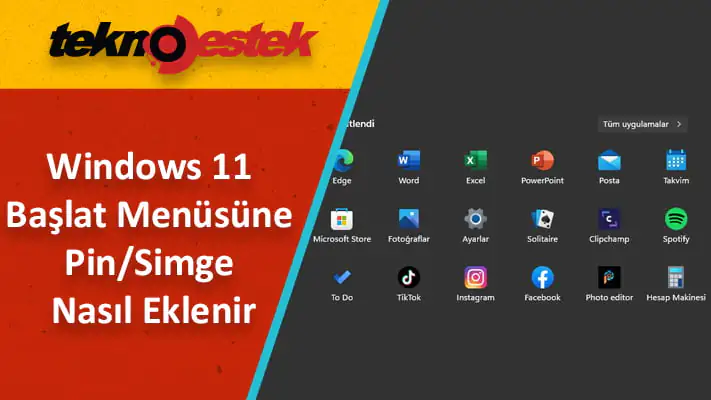 Başlat menüsünde nasıl daha fazla iğne gösterebilirim