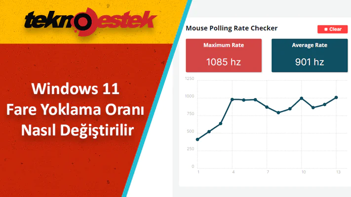 Fare Yoklama Oranı (Mouse Polling Rate) Nasıl Değiştirilir
