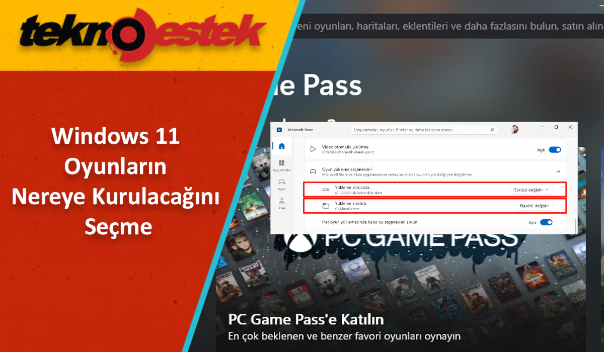 Oyunların Nereye Kurulacağını Seçme